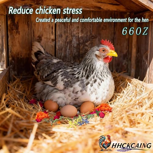 66oz Premium Nesting Herbs, Aromatic Blend for Chicken Coop & Nest Boxes | 8 herbal flower blend, calms laying hens, removes coop odors, boosts consistent egg production & improves egg quality - size: 66 oz