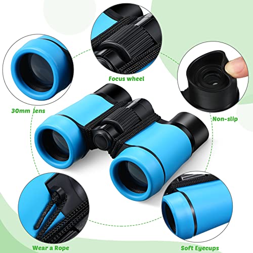 Yunsailing 9 Pack Kids Binoculars,Colorful | for Kids Folding Outdoor Explorer Toy for Bird Watching, Camp, Scavenger Hunt, Classroom Activities, VBS, Party Favor - color: Colorful