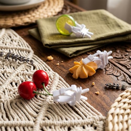 6Pcs Bird Cage Food Holder, Millet Holder for Birds Cages, Parrot Fruit Vegetable Clips Bird Cage Feeder Clip for Budgie Parakeet Cockatoo Macaw Cockatiel Conure