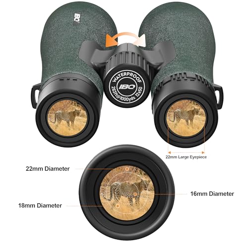 12x50 UHD Binoculars for Adults High Powered with Upgraded Phone Adapter - Large View, Lightweight, IPX7 Waterproof, BAK4 Prism - Binoculars for Hunting Bird Watching Cruise