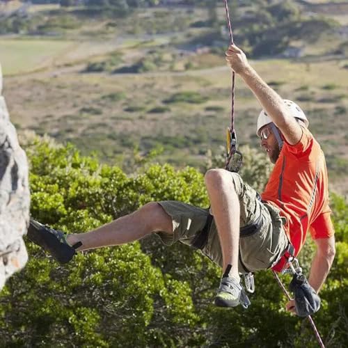 Climbing Rope, Waterproof Anti-Freezing Static Rope, Reflective, Floating, for Climbing, Arborist, Rappelling, Swing, Boating, Marine, Rafting and Caving - color: Black, size: 3/8" x 100'