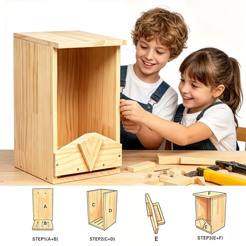 Handcrafted Mourning Dove Bird House – Outdoor Solid Wood Nesting Box with Predator Guard, Easy to Mount for Backyard Garden Patio