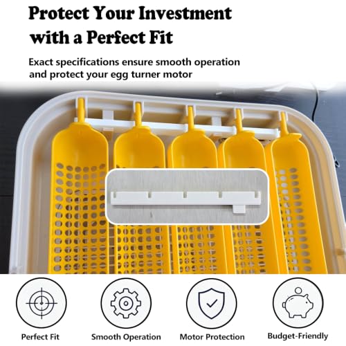 2-Pack Incubator Turning Rod Compatible with Maticoopx 30 Egg Incubator, Replacement Egg Turner Support Bars to Fix Stuck or Broken Automatic Egg Turner Mechanism