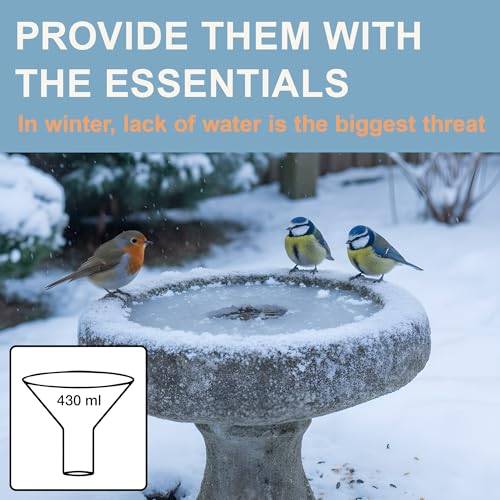 SWISSINNO Bird Drinker “Zug” Light Blue – UV Resistant Bird Water Dispenser Made of Durable PC and ASA Plastic – Outdoor Balcony Garden Terrace – Long Lasting and Easy to Clean