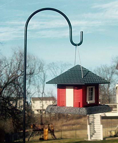 Ashman Black Shepherd Hook 92 Inch (Pack of 2), 1/2-Inch Thick, Solid Metal Single Piece Hook, Super Strong, Rust Resistant, Hanging Plant Baskets, Lanterns, Heavy Bird Feeders & More. - size: 2 Pack