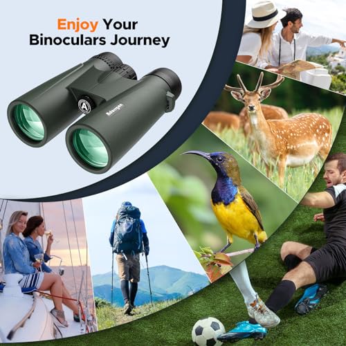 15x45 High Powered Binoculars for Adults, Phone Adapter and Tripod | BAK4 Prism, FMC Optics, Waterproof, Large View with Clear Low Light Vision for Bird Watching Cruise Travel Wildlife Viewing - size: 15x45