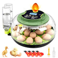 18 Chicken Egg Incubator with Temperature Control Auto Egg Turner | Humidity Display, Egg Candler, 2 Size Egg Trays, Chick Incubaotrs for Hatching Eggs Digital Incubator for Chicken, Duck Eggs - style: 18 Eggs