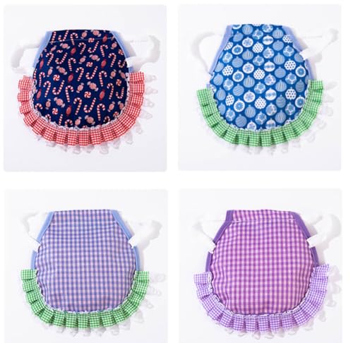 Chicken Saddles for Hens Waterproof Printed Chicken Aprons with Elastic Straps Feather Protective Vest Jackets Clothes for Poultry Back Feather Protection, 6 Pcs, 23x23cm/9x9in, Mixed Colors Random