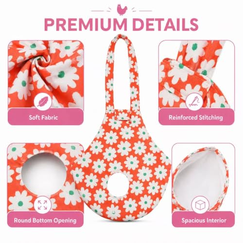 DZXZY Chicken Holder Bags Hen Sling Carry Bag Chicken Carrier with Handle Chicken Supplies Chicken Medic Bag Catching Hand Bag (Flower) - color: Flower