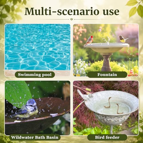 4 Pcs Mini Bird Bath Copper Ornaments Bird Bath Purification Disk Birdbath Cleaner Single 1 oz Weight Universal Fit for Outdoor Birdbaths, Bowl(Goose) - style: Goose
