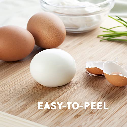 Elite Gourmet EGC322CBL Easy Egg Cooker, 7-Egg, BPA-Free, Classic Blue | Cooks soft, medium, or hard-boiled eggs with auto shut-off - electric operation - includes measuring cup - color: Blue, size: 7 Egg