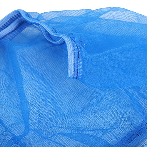 Alvinlite 2 Pieces Bird Cage Cover Seed Feather Catcher Birdcage Nylon Mesh Net Cover Soft Skirt Guard,Bird Cage Accessory(Blue) - color: Blue