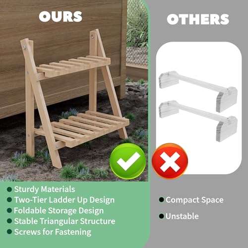 Chicken Perch,Strong Chicken Roosting Bars for Coop and Brooder,Foldable Chick Jungle Gym,Chicken Perch for Coop,Chicken Toys for Coop,Training Perch for Chick,Large Bird,Parrot