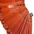 Numbered Aluminum Leg Bands, 100, Orange | Three Holes for Sizing - color: Orange