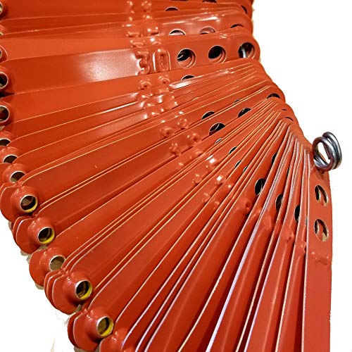 Numbered Aluminum Leg Bands, 100, Orange | Three Holes for Sizing - color: Orange