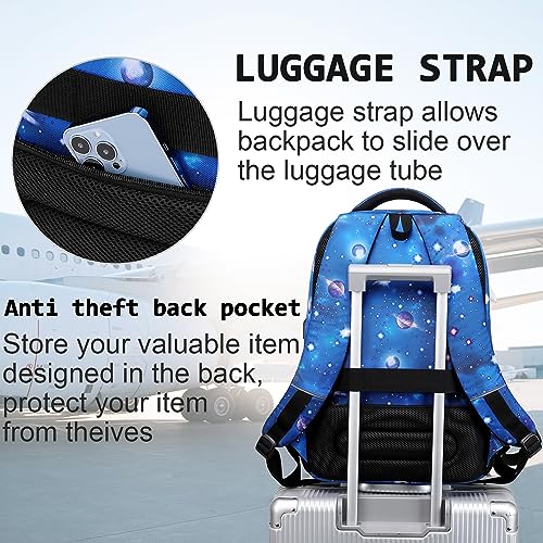 Laptop Backpack,Business Travel Anti Theft Slim College Backpack | Water Resistant Durable Computer Bag Gift for Women & Men Fits 15.6 Inch Laptop and Notebook - Dreamy Blue - color: Dreamy Blue, size: 15.6 Inch, style: Laptop