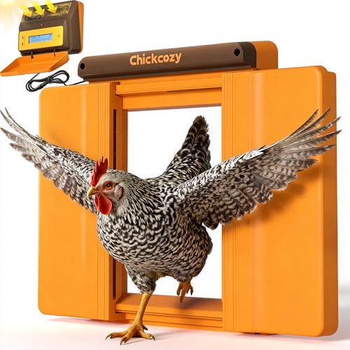 Solar Chicken Coop Door, Dual-Motor Lock, Triple Mode, USB Rechargeable | Independent Dual-Drive System, Precision Safety Logic, Reinforced ASA Structure, Stable Outdoor Performance In All Conditions