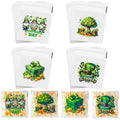 ZYLOP Self-Sealing St. Patricks Cookie Bags – 100PCS 4x4 Inch Green Shamrock Cellophane Treat Candy Goodie Bags, Clear Self-Adhesive Gift Bags for Irish Party, Classroom, Bakery, Holiday Favors - color: St. Patricks 100pcs