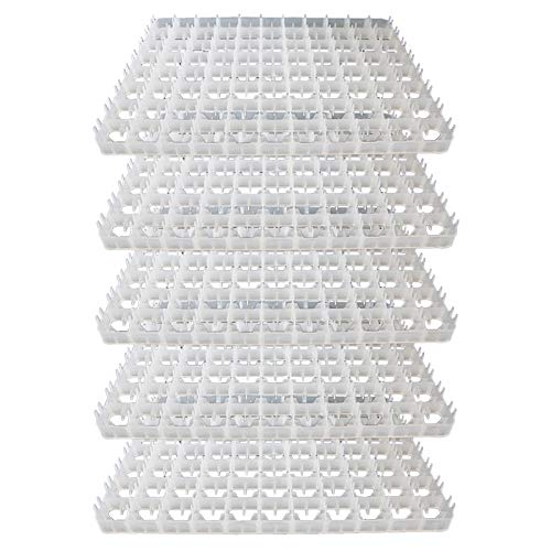 5Pcs 88 Eggs Incubator Tray, Chicken Duck Tray Egg Hatcher Storage Container for Auto Incubator Hatch Machine