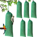 Weewooday 6 Pieces Finch Sock Feeder Thistle Seed 4.7 X 11 in,Dark Green | Thistle Seed Sock, Hanging Instant Seed Bag, Bird Feeders, for Outdoors Garden Yard Patio, Wild Bird, Nyjer Attracts Songbird - color: Dark Green