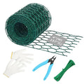 Chicken Wire for Floral Arrangements - Heavy Duty Galvanized Hexagonal Wire Netting for Garden, Floral Arrangements, Crafts, 4 inch(H) x 158 Inch(L), with Gloves, Cable tie, Plier