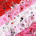 FOIMAS Valentine's Day Shreded Craft Paper Filler,11.6oz Red Pink Raffia Paper Grass with Heart Confetti for Gift Box Filler Basket Stuffer Valentine's Day Packaging Supply - color: Pink Red White