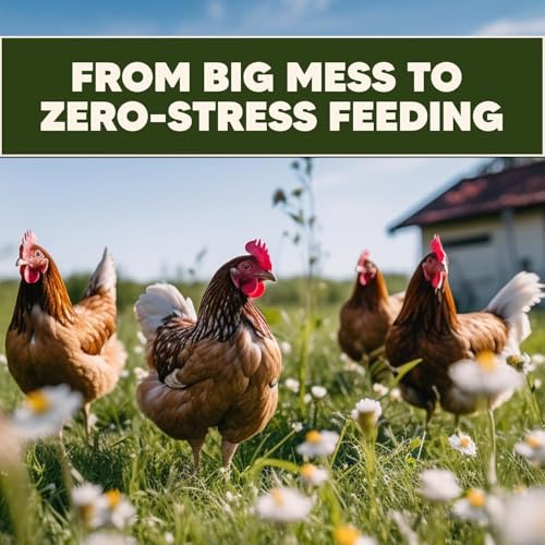 Poultry Pro DIY Chicken Feeder Port Kit - 5 Ports, Weatherproof Seals, Bushings & Hole Saw, PVC Gravity Feeder, Use for Buckets, Barrels, Bins & Troughs, No Waste Chicken Feeders (Bucket NOT Included) | As Seen on Shark Tank, Gravity Fed Chicken Feeder, f