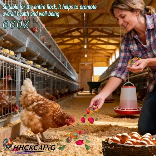 66oz Premium Nesting Herbs, Aromatic Blend for Chicken Coop & Nest Boxes | 8 herbal flower blend, calms laying hens, removes coop odors, boosts consistent egg production & improves egg quality - size: 66 oz