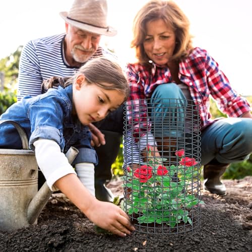 10 Pcs 11.8"x 11.8"/11.8"x 19.6" Available Chicken Wire Cloches for Plants, Plant Protector from Animal, Garden Covers Netting Iron Wire Mesh to Protect Plants Vegetables from Rabbit Squirrel Chicken - size: 11.8"D x 19.6"H