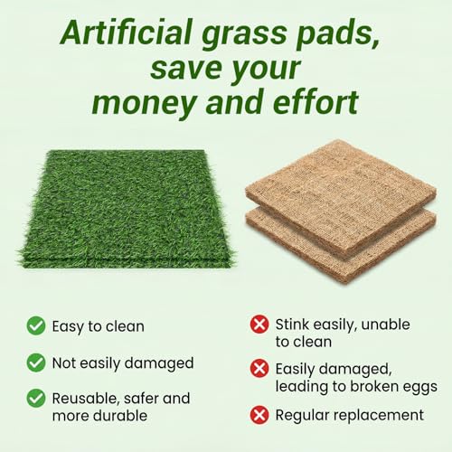12Pack Chicken Nesting Box Pads for Chicken Coop 12"x12" Reusable Nesting Box Liners Pads WashableChicken Laying Pad Reusable Nest Boxes Pad for Hen Coop Egg Duck Chicks Goose Pet Lawn Indoor Outdoor