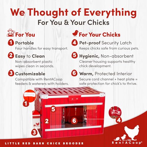 RentACoop Little Red Barn Chick Brooder