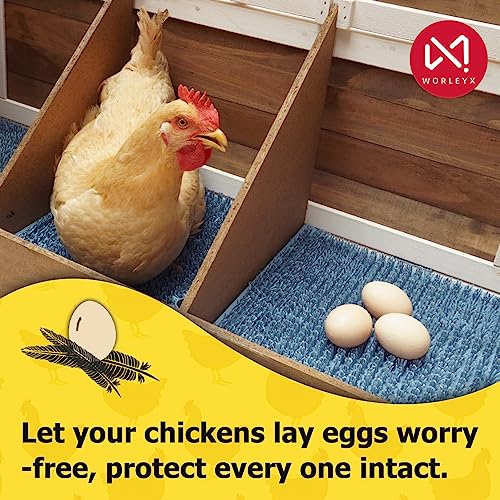 Washable Chicken Nesting Pads for Laying Eggs, Silicone Nesting Pads -4Pack - size: 4PCS