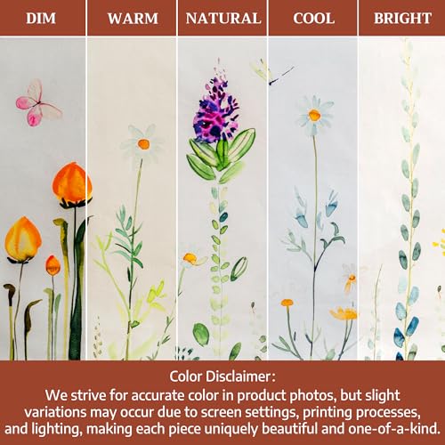 Maison d' Hermine Aprons for women with Pocket 100% Cotton (27.50"x31.50") | Adjustable Neck Strap & long ties Apron Men Chef Wedding Cooking Gardening Server Maid - color: 041 - Botanical Fresh