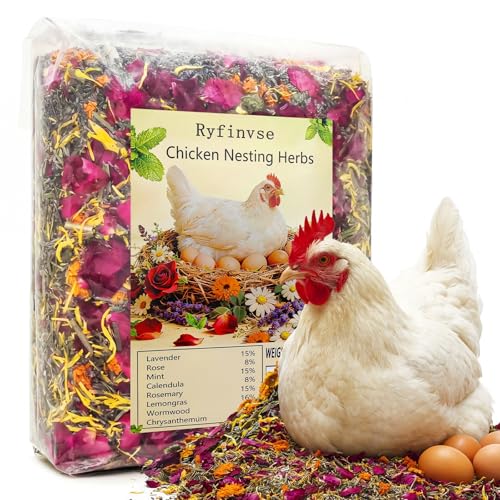 42oz Bulk Chicken Nesting Herbs, Natural Blend for Coop Nest Boxes | Pure aromatic nesting herbs freshen coops, attract hens to nest boxes, reduce floor eggs; calming scent eases stress