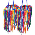 Bonka Bird Toys 51214 Small Aglet Heaven Cotton Shoelace Toy with Plastic Aglets and 2" Ring for Parakeets Cockatiels Quakers Pionus Small Bird Enrichment (Pack of 2) - size: Small (Pack of 2)