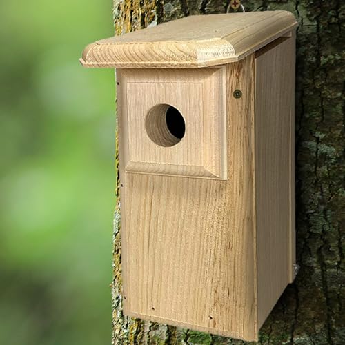 Eastern Bluebird House, Handcrafted in Maine from 1" Eastern White Pine