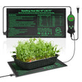 Seedling Heat Mat with Built-in Temperature Controller, 10" x 20.75" Waterproof Plant Heating Pad with Thermostat for Indoor Seed Starting Germination Hydroponics - size: 10" x 20.75" in Thermostat 1 Pack