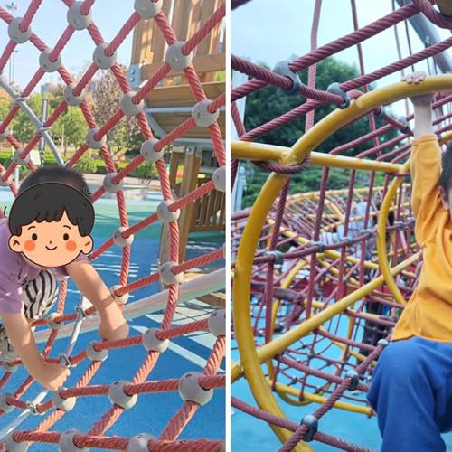 10 Pcs Net 12mm Plastic Connector Net Buckle Rope Ladder Climbing Net Cross-Type Connectors Nynon Rope Net Accessories Suitable for Kids Outdoor Swing Jungle Gym Bird Climbing Rope Ladder - color: Gray