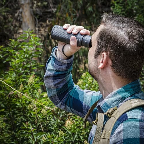 Barska Blackhawk Waterproof Monocular – Compact, Fogproof, Multi-Coated Optics, Slip-Resistant Grip for Birding, Hiking, Sports, Concerts & Outdoor Use - style: 10x40