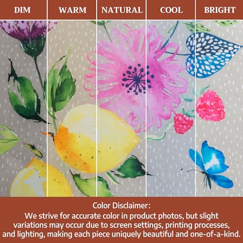 Maison d' Hermine Kitchen Towels Set of 3 Reusable 100% Cotton 27.50" x 20" | Cloth Tea Dish Towels Absorbent with Hanging Loop for Kitchen Dining Wedding Hotel Home Spring Summer - Jardin D'Ete - Fog - color: 047 - Jardin D'ete - Fog