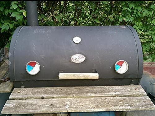 3 1/8 Inch Smoker Temperature Gauge Replacement for BBQ Grill and Smoker | Large Face Accurate BBQ Temperature Gauge and Smoker Thermometer for Oklahoma Joe's Charcoal Grill and Wood Smoker Pit - color: 1 Pack