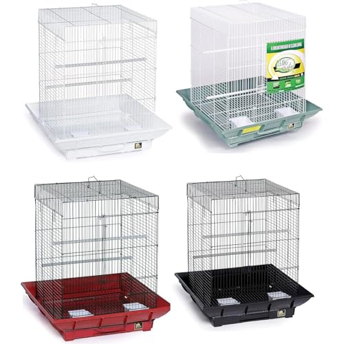 Spacious Bird Cage - Durable & Easy-Clean Design for Parakeets & Canaries