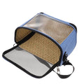 VANZACK Transparent Parrot Carrier Cross Body Pouch Portable Outdoor Bird Cage with Zippered Closure and Adjustable Shoulder Strap for Travel Camping Hiking