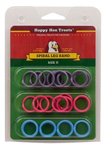 Happy Hen Treats Spiral Leg Bands, Size 11