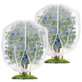 2 Pack 4 x 5 ft Fruit Tree Netting Covers with Zipper and Drawstring | Ultra-Fine Mesh Plant Cover for Fruit Trees, Flowers and Vegetables, Helps Shield Plants from Birds and Insects - size: 5 x 4FT/2Pack