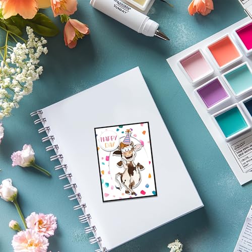 CHGCRAFT Happy Animal Clear Stamps Cow Chicken Lion Transparent Stamps Animal Party Silicone Clear Stamp Seals for Carding Making DIY Scrapbooking Photo Album Decoration, 4.3x6.3 inch - style: Animal Party