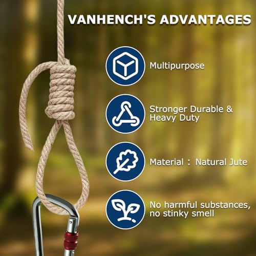 Vanhench Jute Twine Rope 4mm X 120FT | For Crafts Projects Cat Scratcher Scratching Post Tree Gift Wrapping Arts Home Decoration Packing Material Christmas - color: Brown, size: 4mm (1/6 In)×120ft (36.6m)