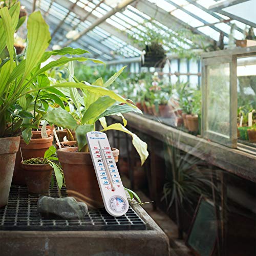 Outdoor Indoor Hygrometer Thermometer, Humidity Monitor, Temperature Humidity Gauge Meter with Celsius/Fahrenheit (℃/℉) for Patio, Field, Cellar, Garden, Humidors, Greenhouse, Closet by AikTryee