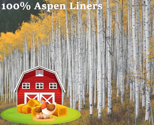Chicken Coop Litter Aspen Bedding Nesting Pads Laying Hen Nesting Pads Laying Hen Nest Box Pads Aspen Excelsior Pads 13" x 13" (12)