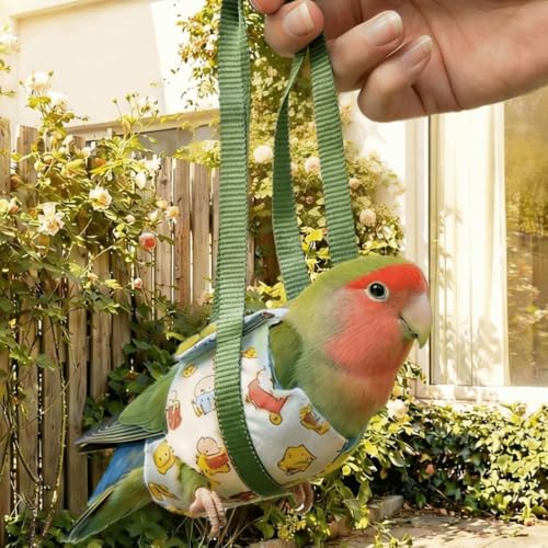 Parrot Carrier Bag, Guinea Pig Sleeping Bag, Parrot Outing Bag Bird Walking Rope Bird Travel Bag for Squirrel Small Pets(S) - color: S